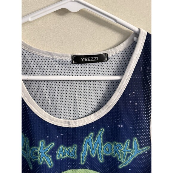 Yeezzi Rick and Morty Hoodie Colorful Print, Graphic Jersey, Size S/M - Picture 2 of 9